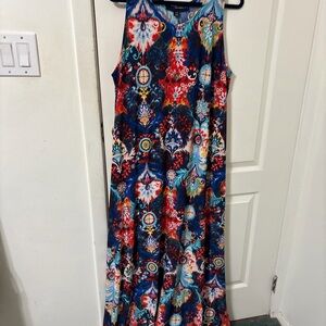 Denim 24/7 Vibrant Multicolor Maxi Dress